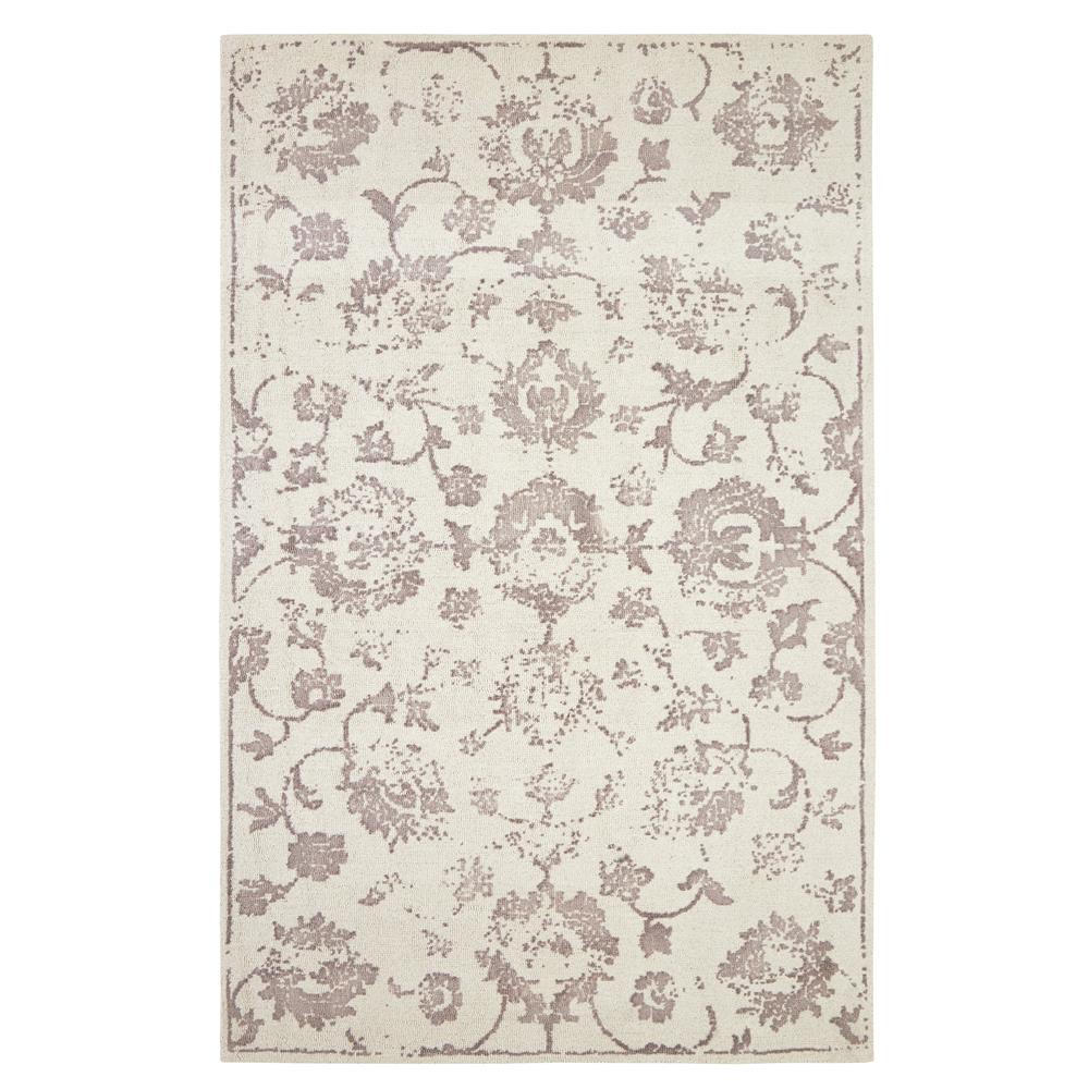 Dynamic Rugs  9402-104 Milan 5 Ft. X 8 Ft. Rectangle Rug in Ivory/Maroon